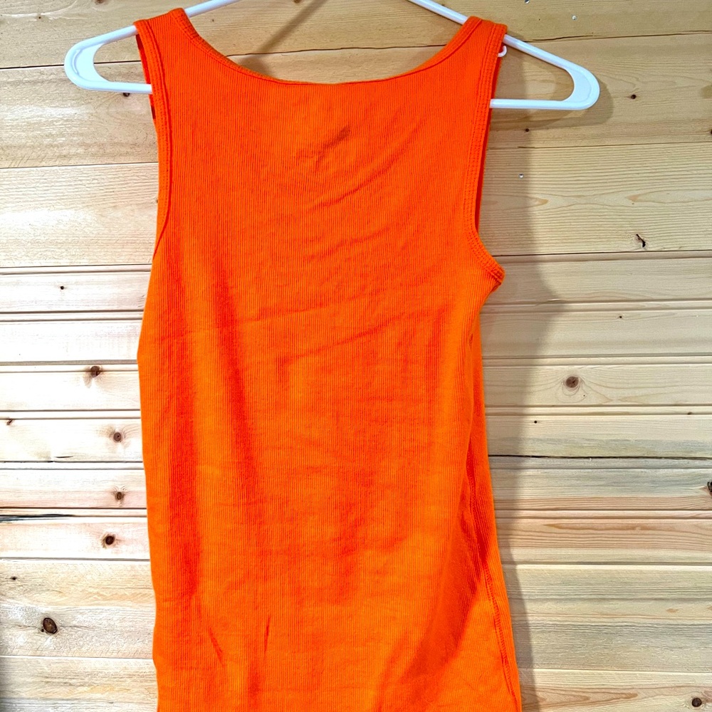 Neon orange tank top new without tags